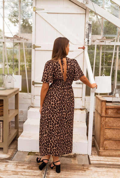 Stella | Maxikleid mit Leopardenprint