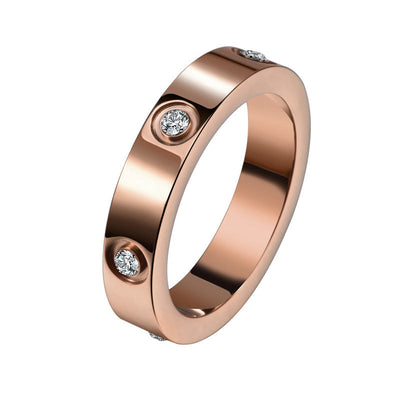 Lilly | Love Ring in 18K Gold Plated Edelstahl
