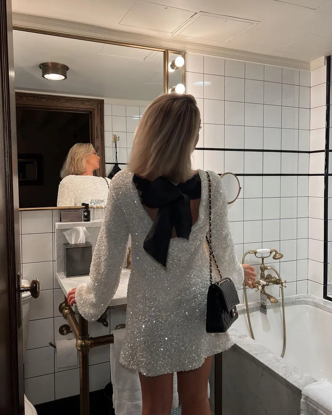 Alice the glitter & grace kleid in Weiß