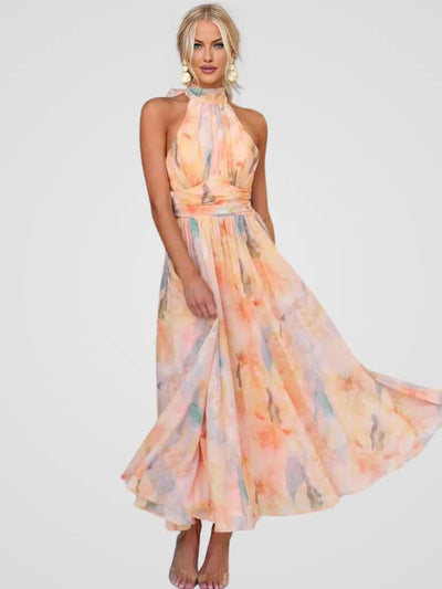 Peach | Maxikleid Riviera Stil